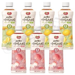 무료배송 동원 보성 홍차 제로 아이스티 레몬차 / 복숭아차 500ml x 6개(옵션선택) 0kcal