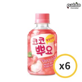 코코뿌요 복숭아맛 젤리음료 280ml x 6개