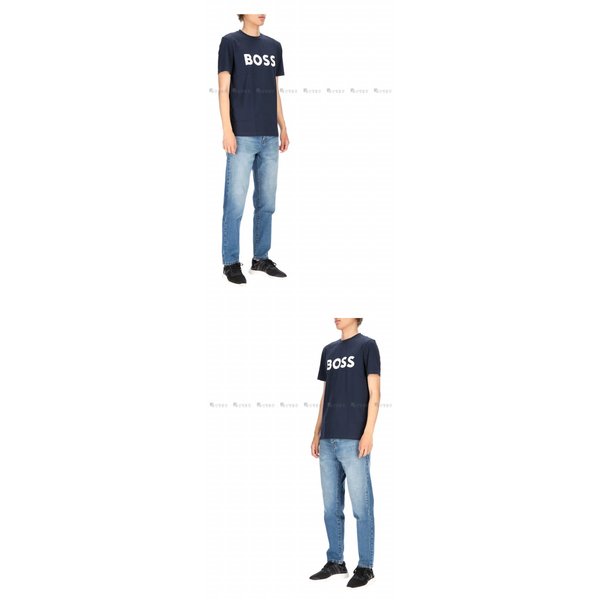 [부산점] 로고 50481923 404 LOGO WHITE 남성 반팔티셔츠 휴고보스