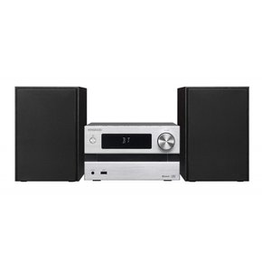 켄우드 미니 컴포넌트 블루투스 25W+25W 콤팩트 Hi-Fi 시스템 M-EB50-S 실버