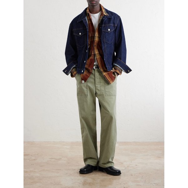 체크 코튼 리넨 블렌드 셔츠 46376663162965981