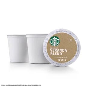 [해외직구] 스타벅스 베란다 블렌드 블론드 그라운드 캡슐 스벅커피 72캡슐 Starbucks Veranda Blend Ground Coffee, Blonde Roast K-Cups (72 ct