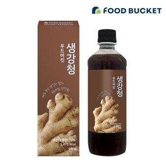  푸드버킷 유기농원당 생강청 생강차 생강진액 600g, 1박스
