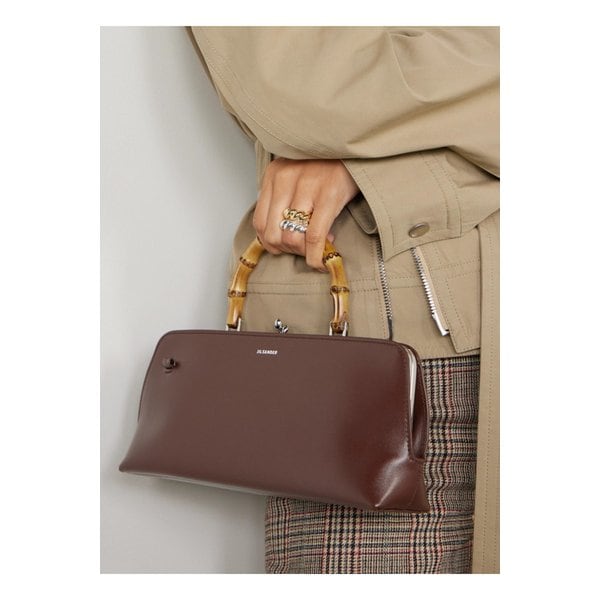 뱀부 가죽 토트 다크 브라운 1647597348978990