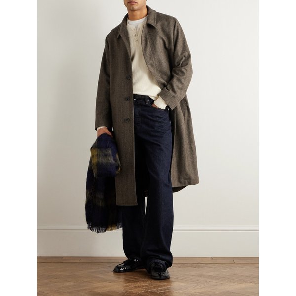 로덴 헤링본 울 블렌드 코트 46376663162957559