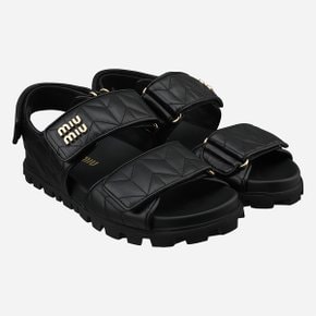 [시흥점] 6S 5X135E 88T F0002 마테라쎄 나파 레더 샌들 블랙