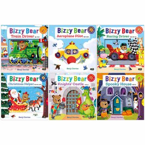 [노란우산] 비지베어 Bizzy Bear 놀이책 C세트(전6권) + CD1 + 스티커6종 / 사은품증정