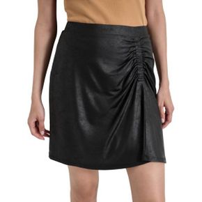 우먼 DKNY 디케이앤와이 저지 Cackle Ruched-Front 풀 온 스커트 치마 - 블랙 9772576