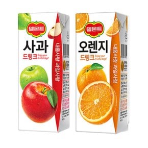 델몬트 사과 + 오렌지 드링크팩 190ml 각24팩(총48팩) 과즙주스/주스/음