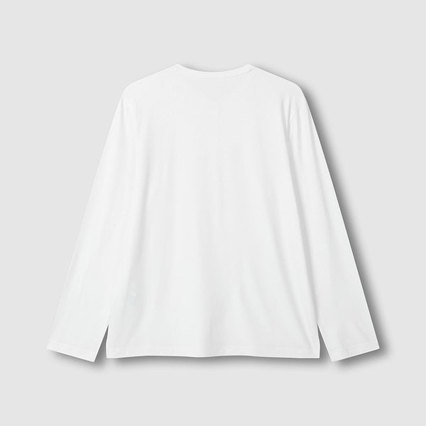 여 피치스킨 긴팔 파자마 티셔츠 J206901027006