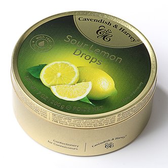 글로벌푸드 캐빈디쉬 캔사탕 (사워 레몬) 200g