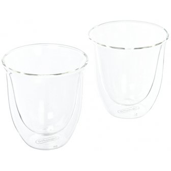  Delongi (DeLonghi) 더블 월 글라스 카푸치노 190ml (2 개 세트) DWG2S-190