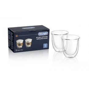 Delongi (DeLonghi) 더블 월 글라스 카푸치노 190ml (2 개 세트) DWG2S-190