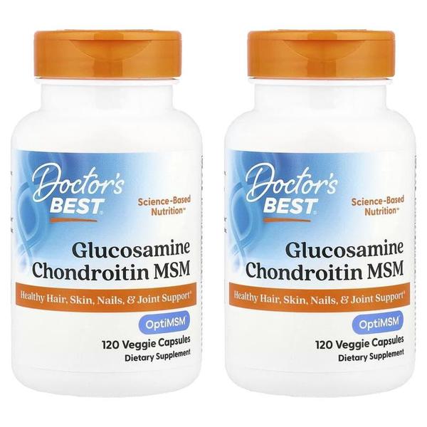 해외배송 Doctor`s Best 닥터스베스트 글루코사민 콘드로이틴 식이유황 120정 2개 OptiMSM