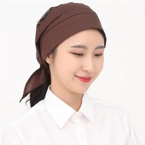 커피브라운망사두건 서빙모자 주방위생 식당 조리용두건