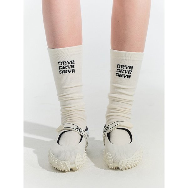 25HS NOAH RIBBED SOCKS (WHITE)