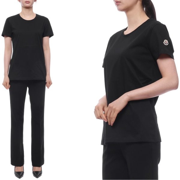 [부산점] 26SS 여성 로고 패치 반팔티셔츠 (8C73200 V8058 999 26S)