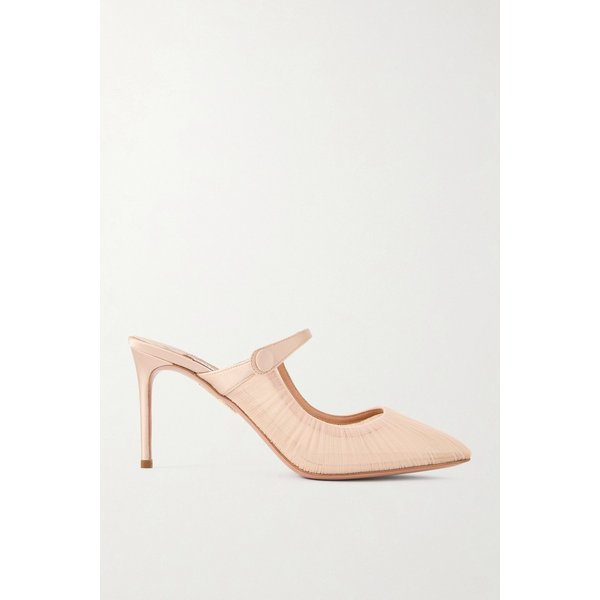 보일 75 플리츠 새틴 트림 튤 뮬 46376663162955177