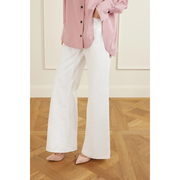 보일 75 플리츠 새틴 트림 튤 뮬 46376663162955177