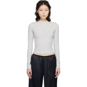 스킴스 그레이 코튼 저지 티셔츠 AP-TSH-0647 LIGHT HEATHER GREY