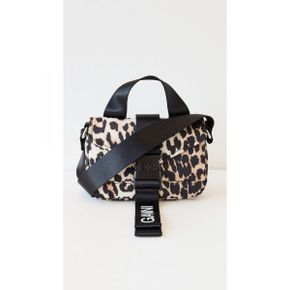 4971926 GANNI Recycled Tech Leopard Mini Satchel