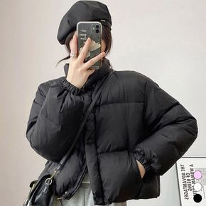 패딩점퍼 재킷 겨울 퀼팅 자켓 남성 여성 루즈핏 데일리 크롭 숏패딩