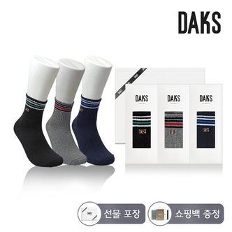 닥스 양말 신사 컴캐중목 네줄링글 3족세트 DK24819