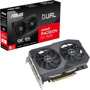 미국 아수스 그래픽카드 ASUS Dual Radeon™ RX 7600 V2 OC Edition 8GB GDDR6 Graphics Card PC