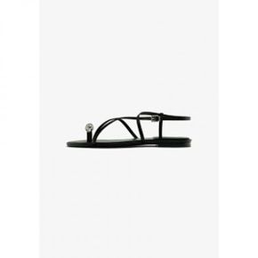 4348831 Massimo Dutti PIECE TOE STRAP - T-bar sandals black