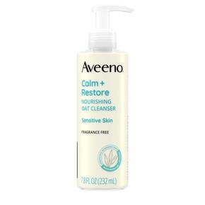 [해외직구] Aveeno 아비노 캄 리스토어 너리싱 오트 페이스 클렌저 232ml 2팩