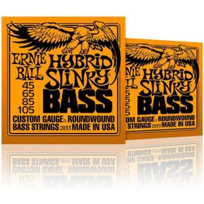 미국 뮤직맨 베이스 Ernie Ball 2833 Hybrid Slinky Round Wound Bass Strings 2 Pack 1937500