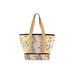 라지 런치 토트 백 - 레오파드 플라워(CK-HCKLPLRTOTEBAG)