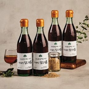 100%통깨로 진하게 짠 하늘빛참기름350mlx4병[36144017]
