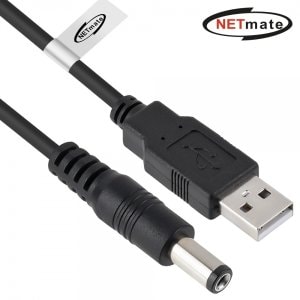 엠지솔루션 NMC-UP212018B USB 전원 케이블 2m (5.5x2.1mm/18W)