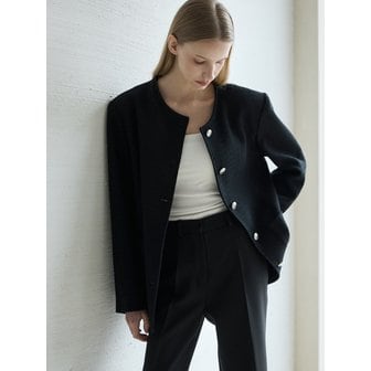 누토프 Mood Tweed Jacket_Black