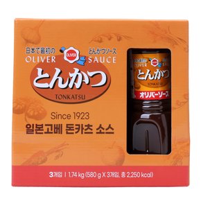 (G)올리버 돈카츠 소스 580g*3입