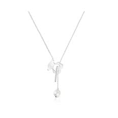 숏 실버 베어 네크리스 컬티베이티드 펄 I-Bear/ Short silver bear Necklace 목걸이 1004126800