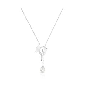 숏 실버 베어 네크리스 컬티베이티드 펄 I-Bear/ Short silver bear Necklace 목걸이 1004126800