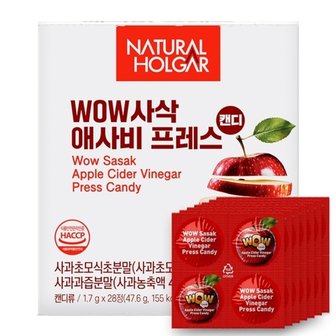  네츄럴올가 WOW사삭 애사비 프레스 1박스 (1.7g x 28정)