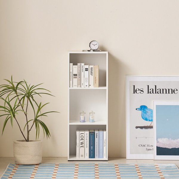 집이 넓어보이는 인테리어 슬림 책장 3단 40cm P0000CFX (착불)