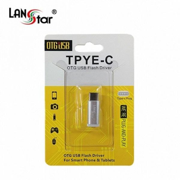 USB Type C OTG 젠더 기능/실버메탈/슬라이드패킹 30144LANstar 3.1