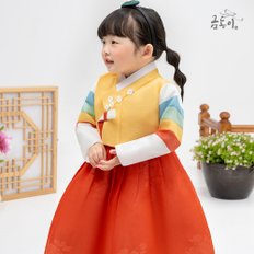 AW188 여노랑사색동 아동한복 여아한복