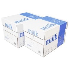 밀크 A4용지 A4 복사용지 75g 2000매 2BOX