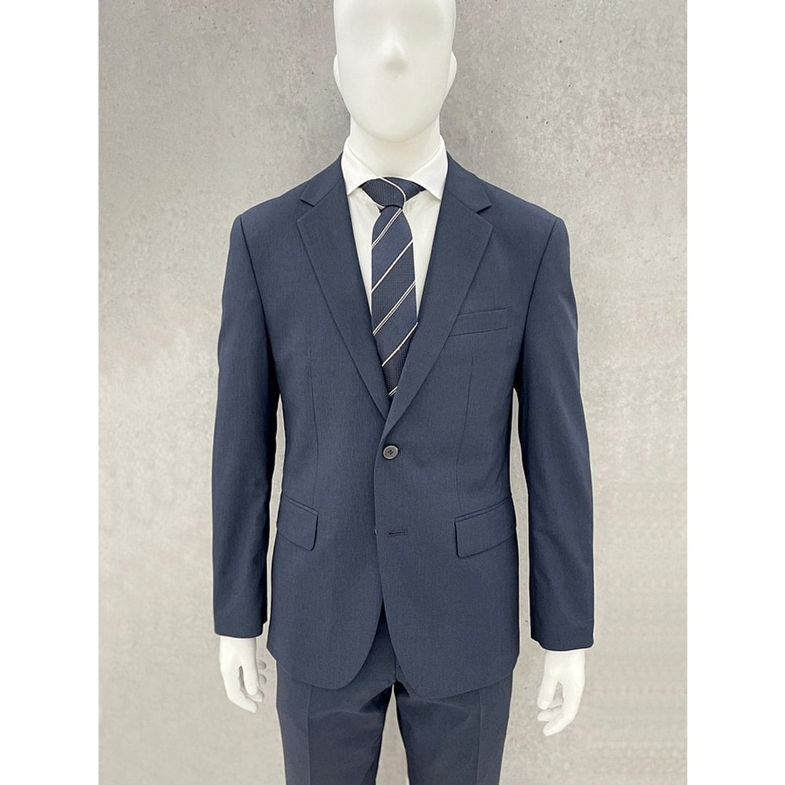 남자 베이직핏 소매반우라 여름 모혼방 다크 네이비 기본 정장 세트 / 큰사이즈 양복 상의 115, 믿고 사는 즐거움 SSG.COM
