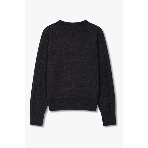 [파주점] 울 블렌드 릴렉스핏 케이블 니트 7125450507