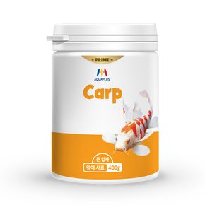 아쿠아플러스 프라임 잉어 국내산 사료 400g 큰입자