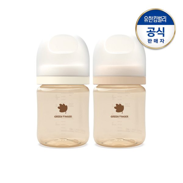 베베그로우 PPSU 젖병 트윈팩 크림베이지 160ml(노꼭지)