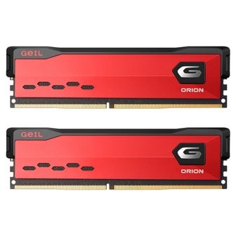 엠지솔루션 GeIL DDR4-3600 CL18 ORION Red 패키지 (16GB(8Gx2))