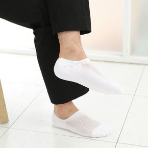 남성 여름 양말 이중바닥 덧신 4켤레 페이크삭스 스포츠 발목양말_P301153732