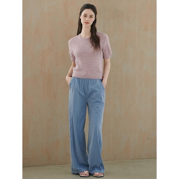 텐셀 데님 세미와이드 밴딩 팬츠 (VMPKD7241)